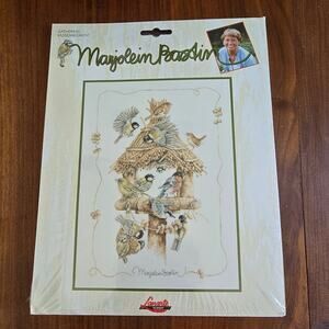 LanArte Marjolein Bastin Gathering Bird House Cross Stitch Kit Bird Lover Nature